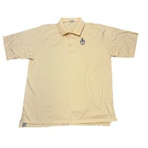 Peter Millar Golf Polo Shirt Yellow Size XXL Vinoy Club